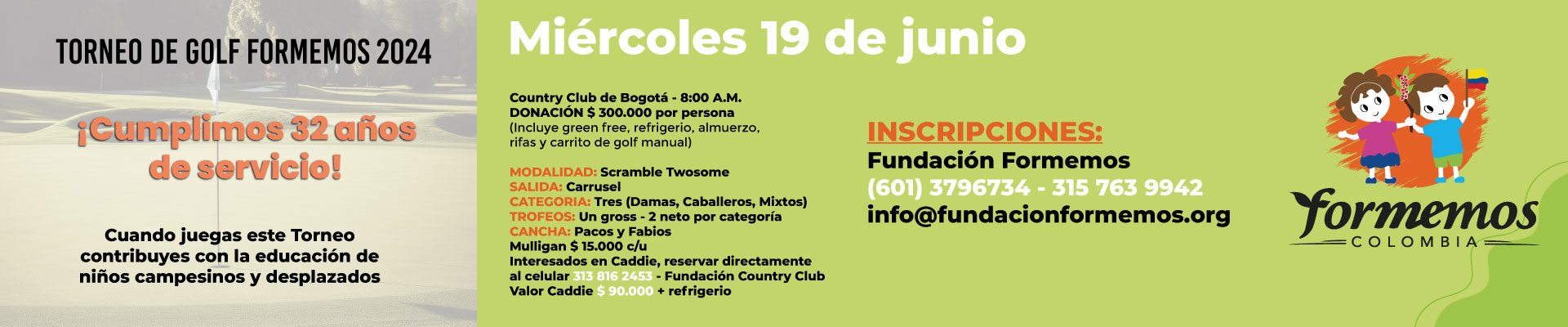 TORNEO DE GOLF 32 AÑOS FUNDACIÓN FORMEMOS