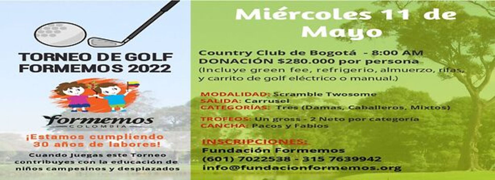 Torneo de Golf 30 Años Fundación Formemos