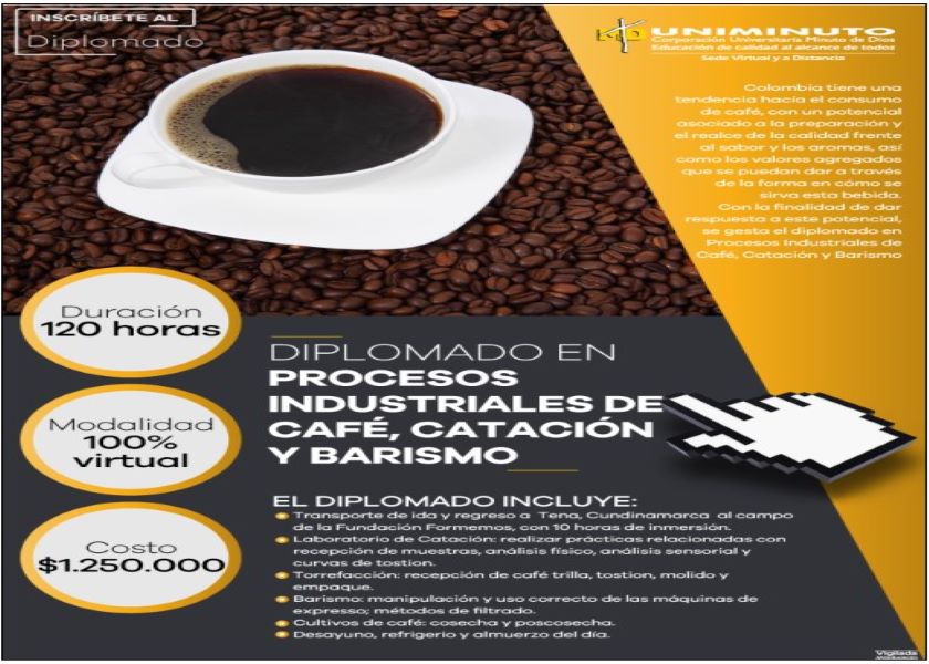 DIPLOMA IN INDUSTRIAL PROCESSES OF COFFEE, CATATION AND BARISM